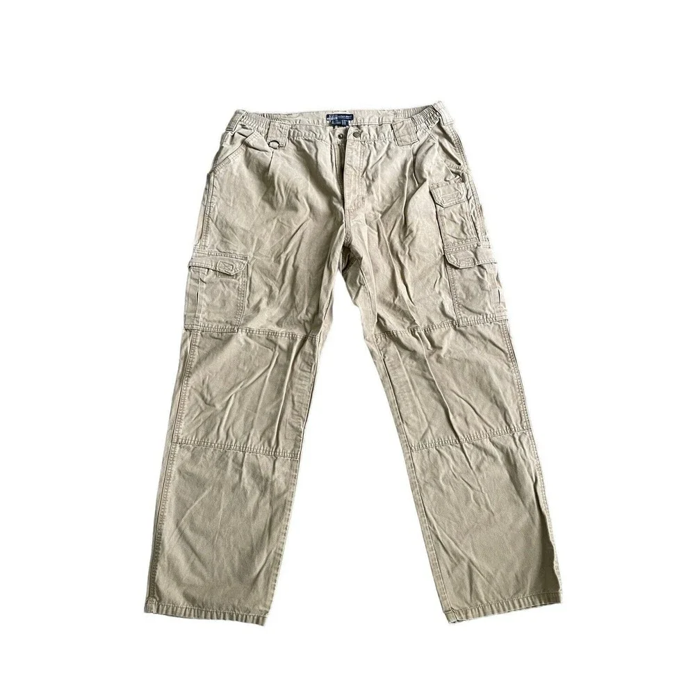 5.11 511 Tactical Series Cargo Pants 40x34 Khaki Beige Work Rip Stop